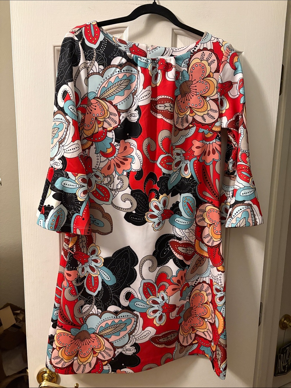 New York & Company Funky Floral Dress size M